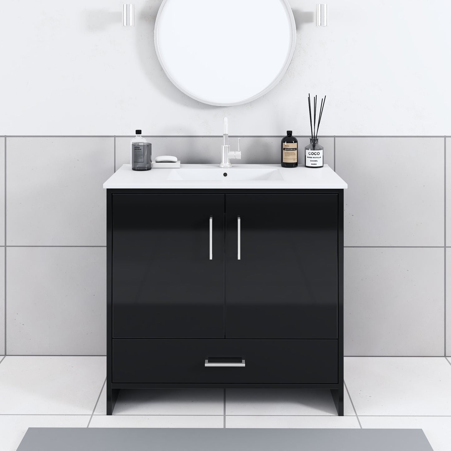 Norway 36" Bathroom Vanity with Counter top
