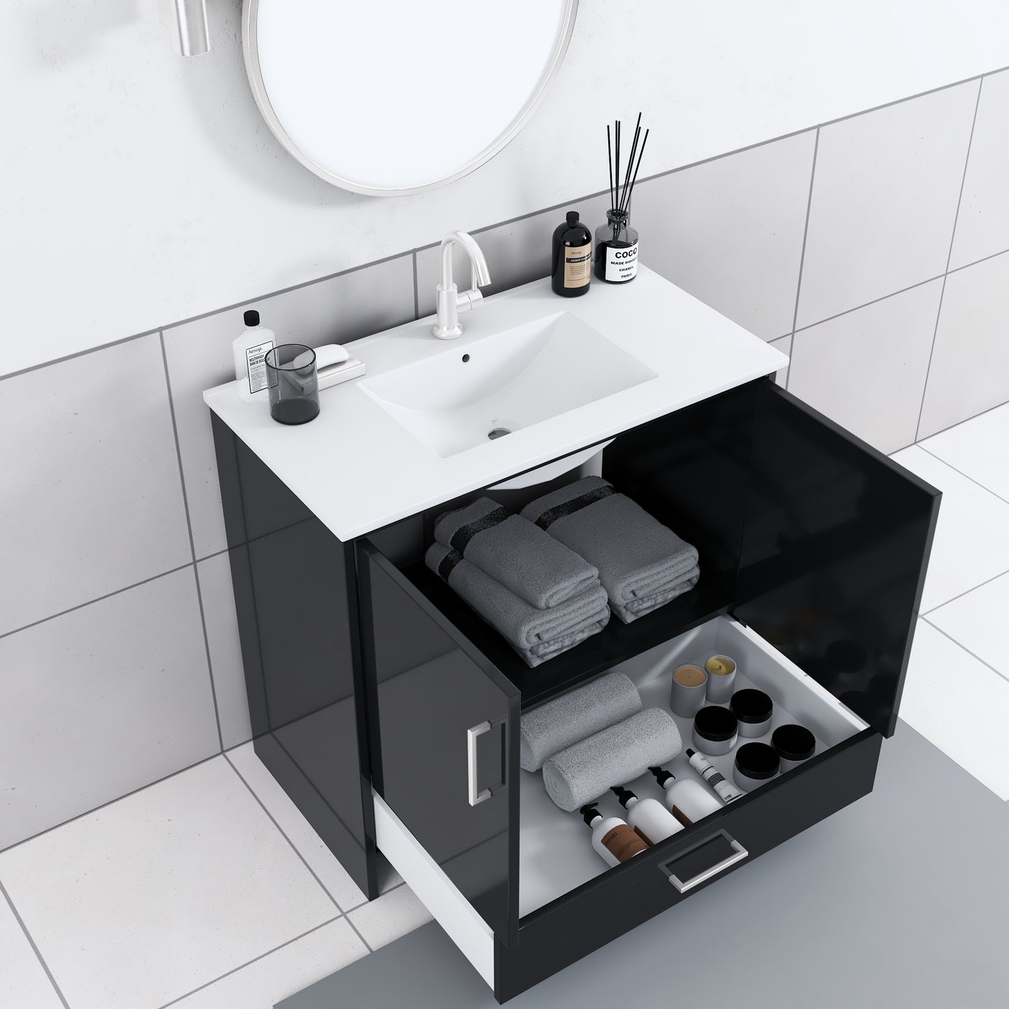 Norway 36" Bathroom Vanity with Counter top