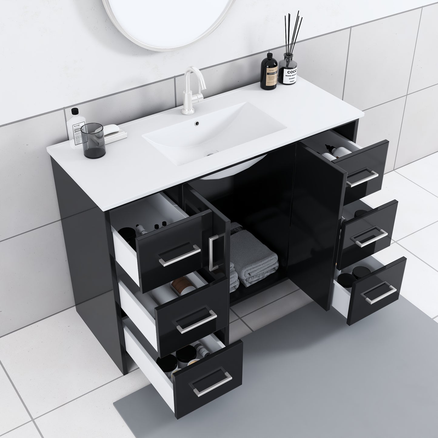 Norway 48" Bathroom Vanity with Counter top