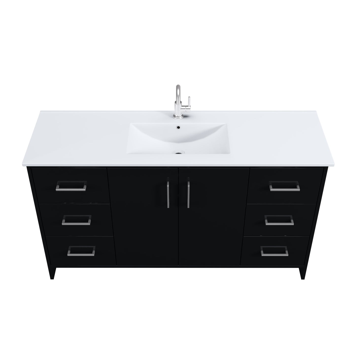 Norway 60" Single Sink Bathroom Vanity with Counter top