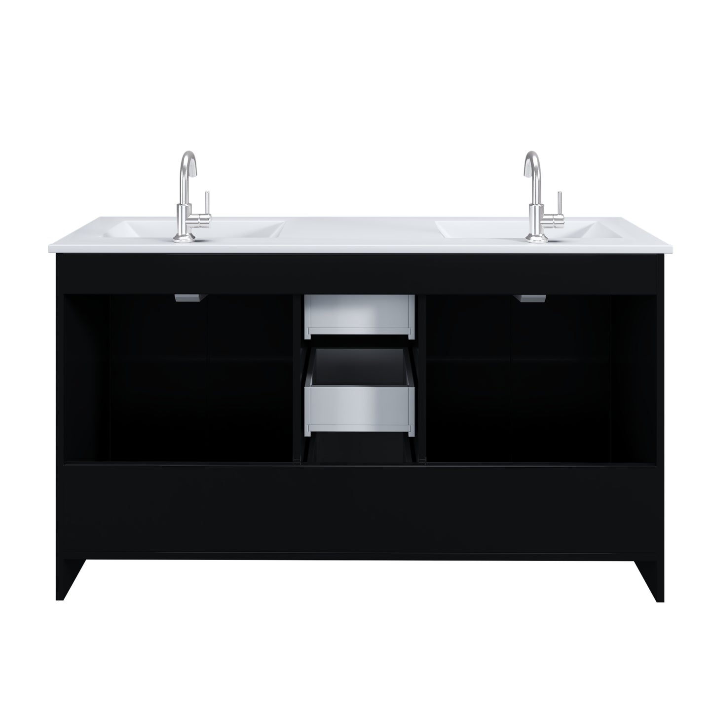 Norway 60" Double Sink Bathroom Vanity with Counter top