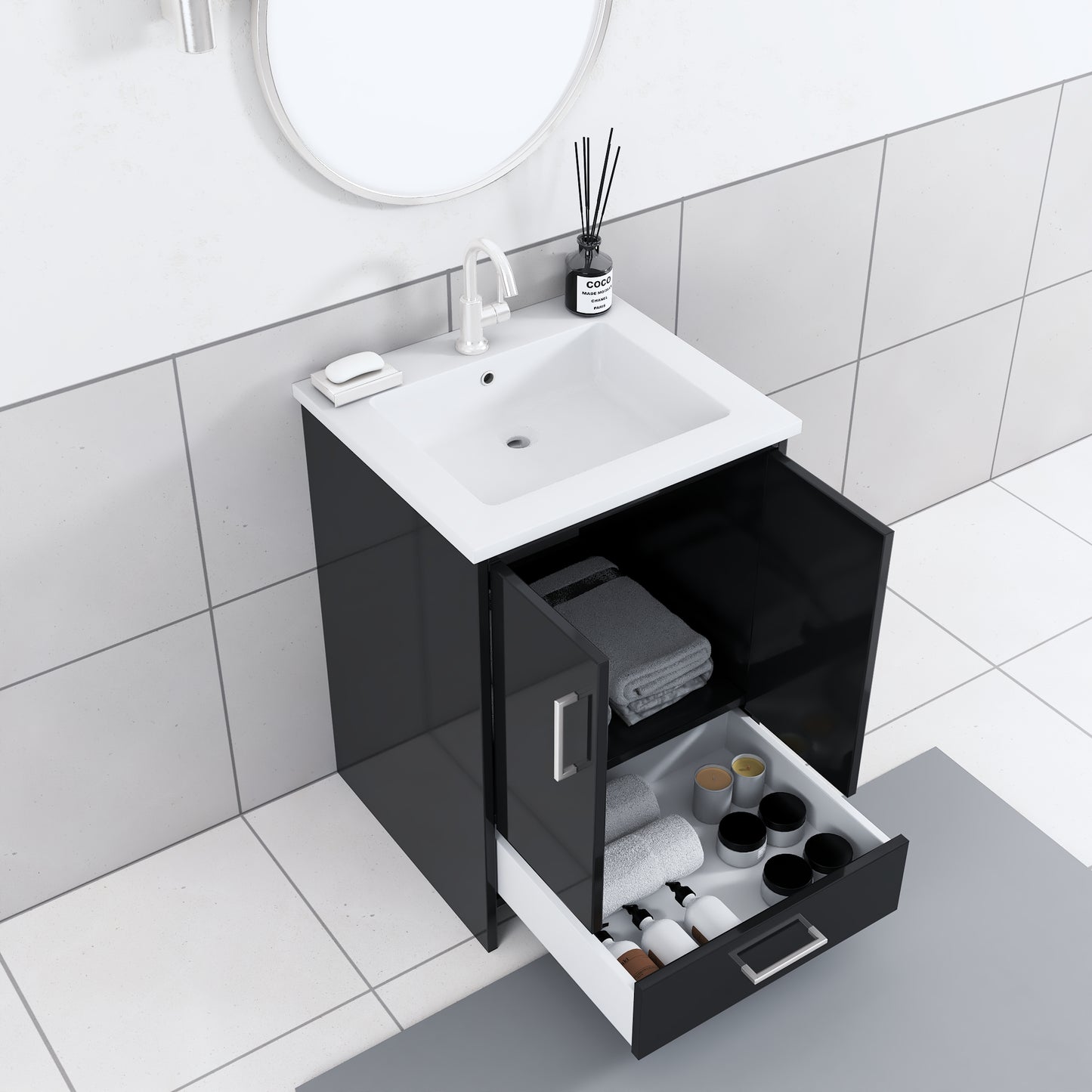 Norway 24" Bathroom Vanity with Counter top