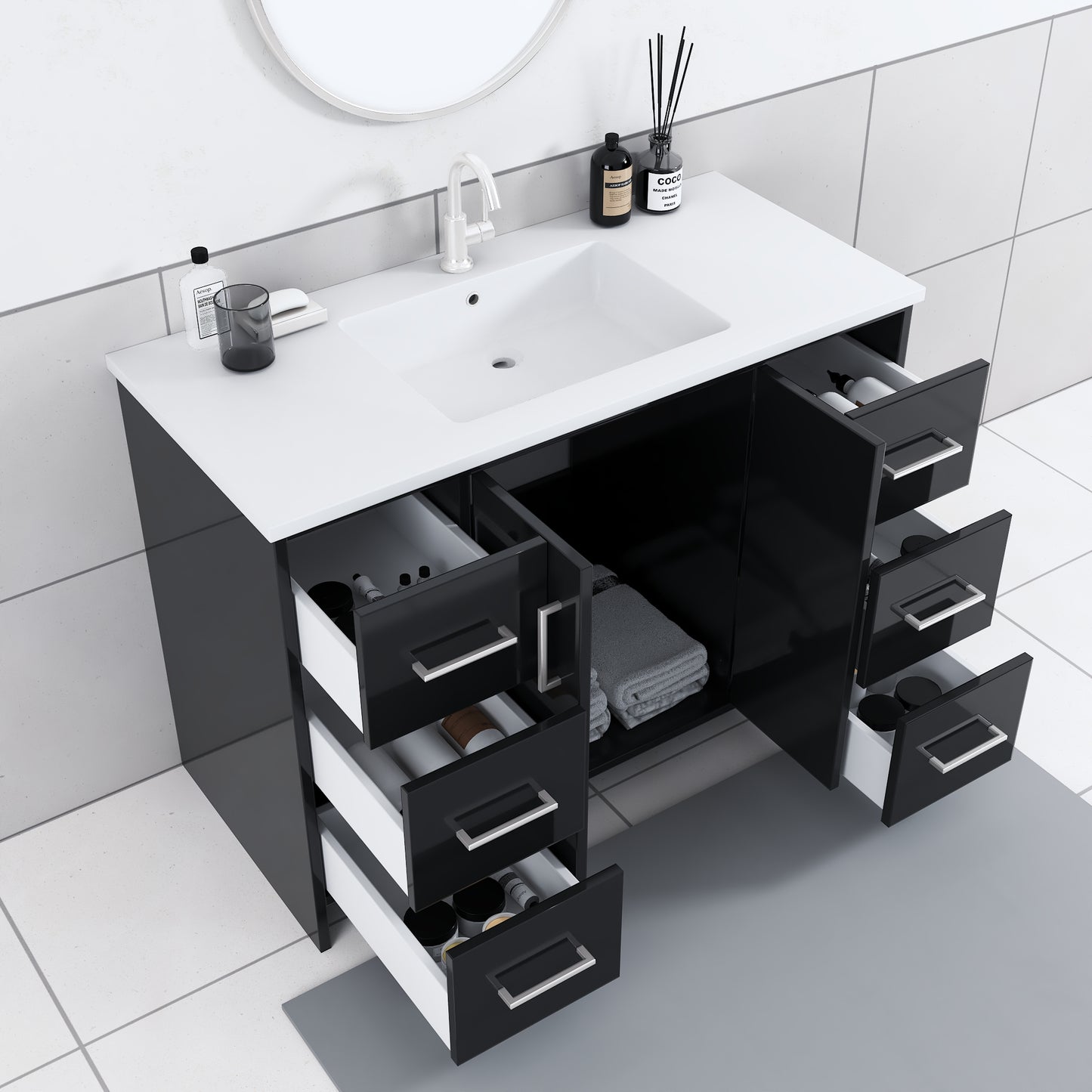 Norway 48" Bathroom Vanity with Counter top