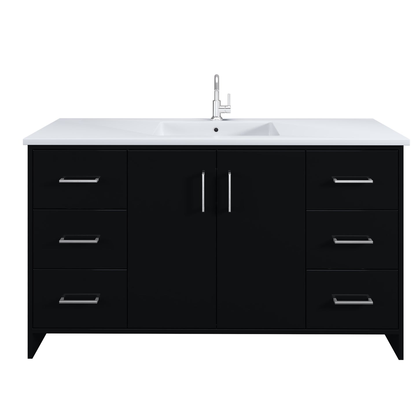 Norway 60" Single Sink Bathroom Vanity with Counter top