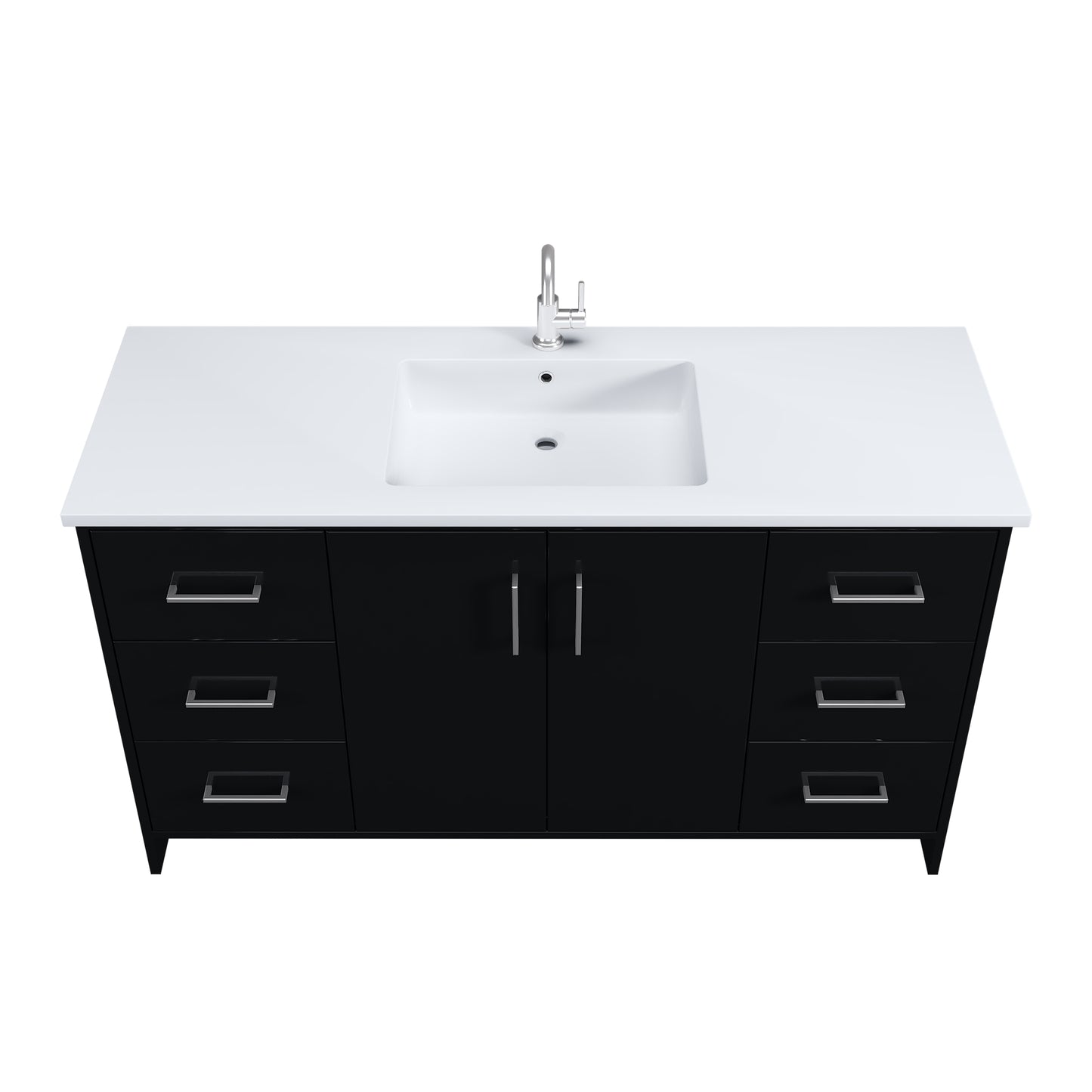Norway 60" Single Sink Bathroom Vanity with Counter top
