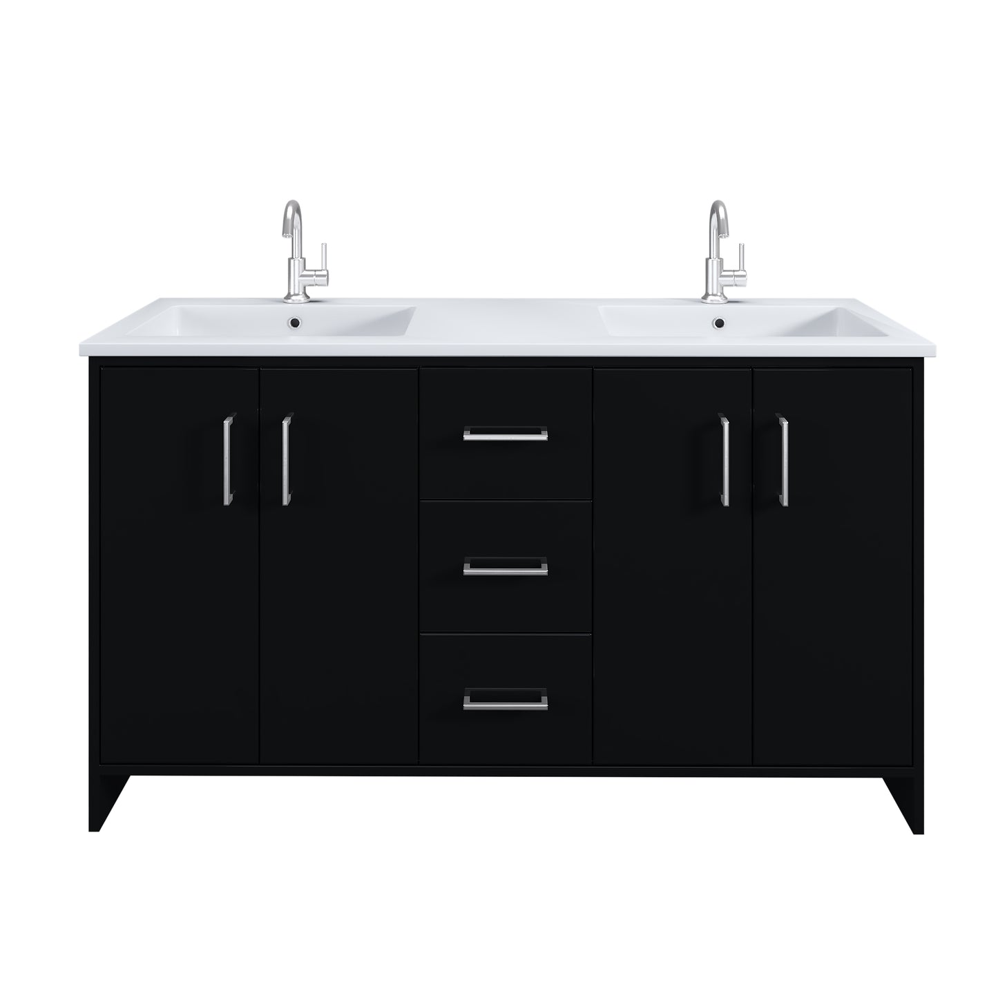 Norway 60" Double Sink Bathroom Vanity with Counter top