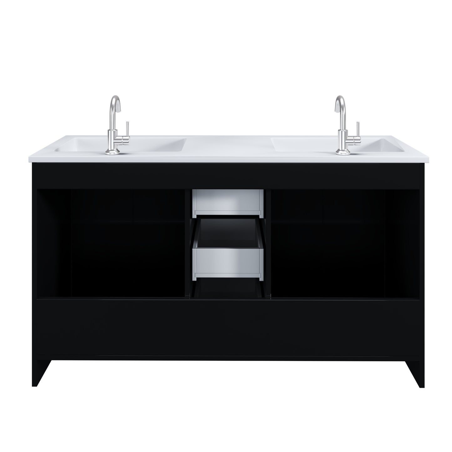 Norway 60" Double Sink Bathroom Vanity with Counter top