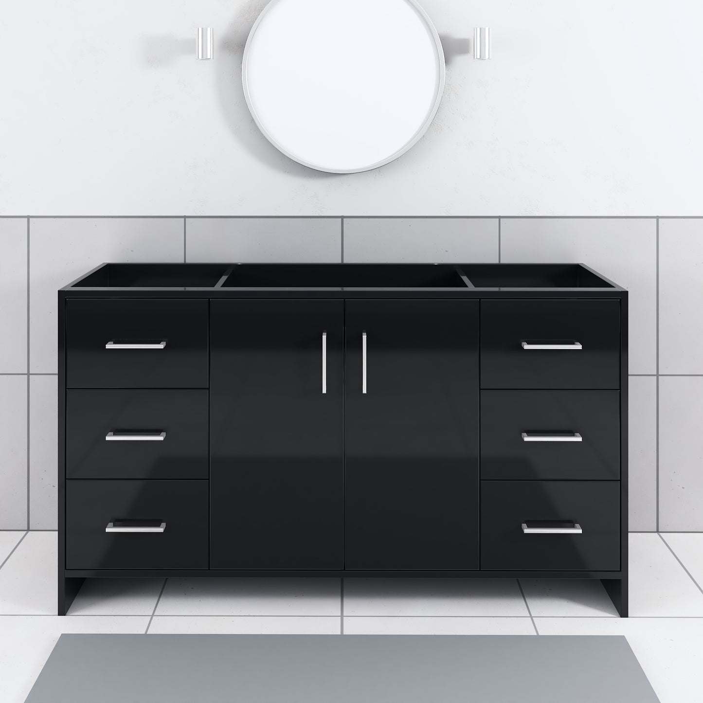 Norway 60" Single Sink Bathroom Vanity Cabinet Only