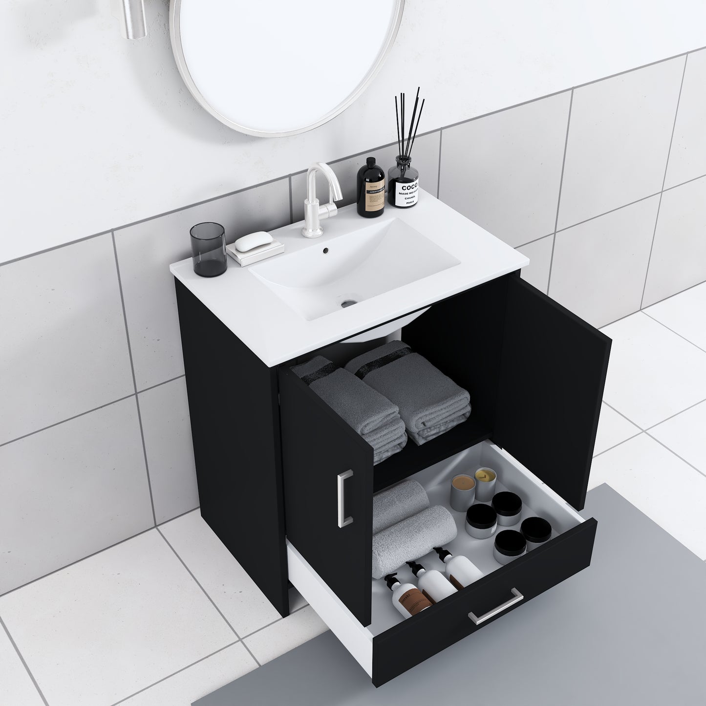 Norway 30" Bathroom Vanity with Counter top