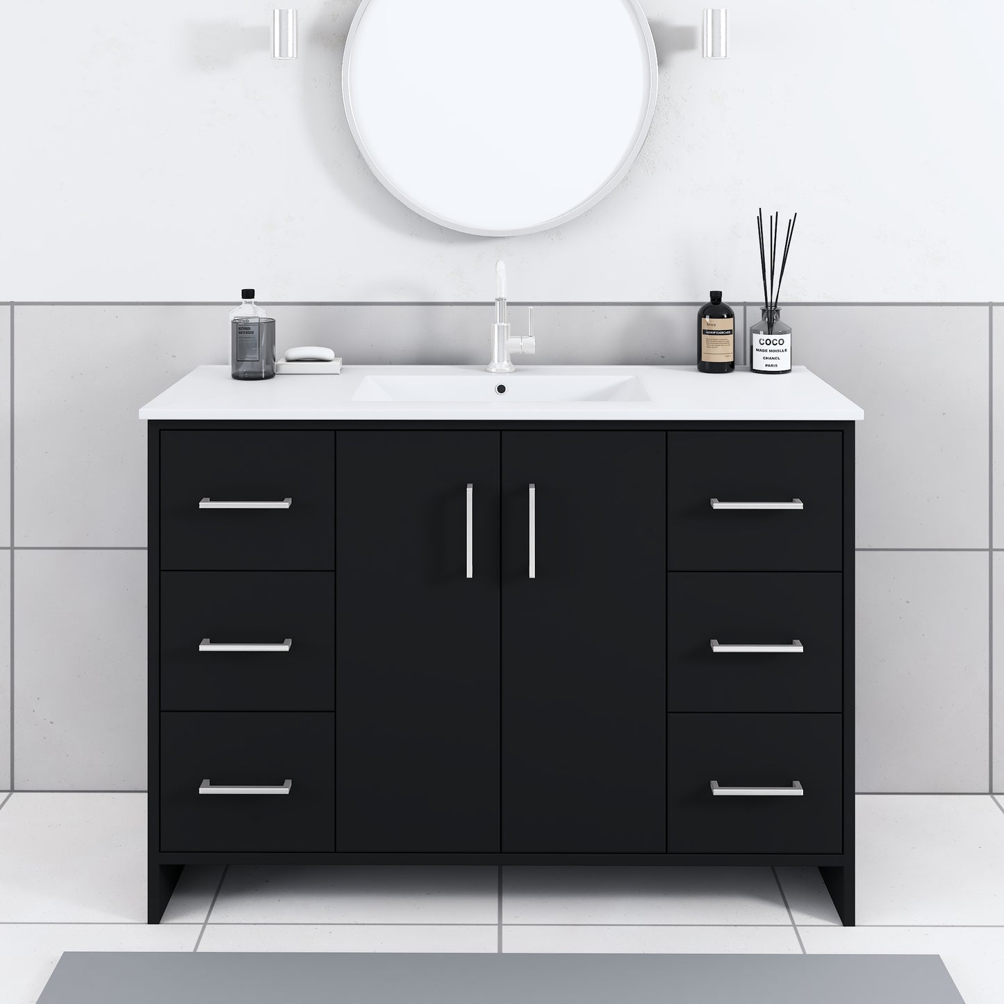 Norway 48" Bathroom Vanity with Counter top