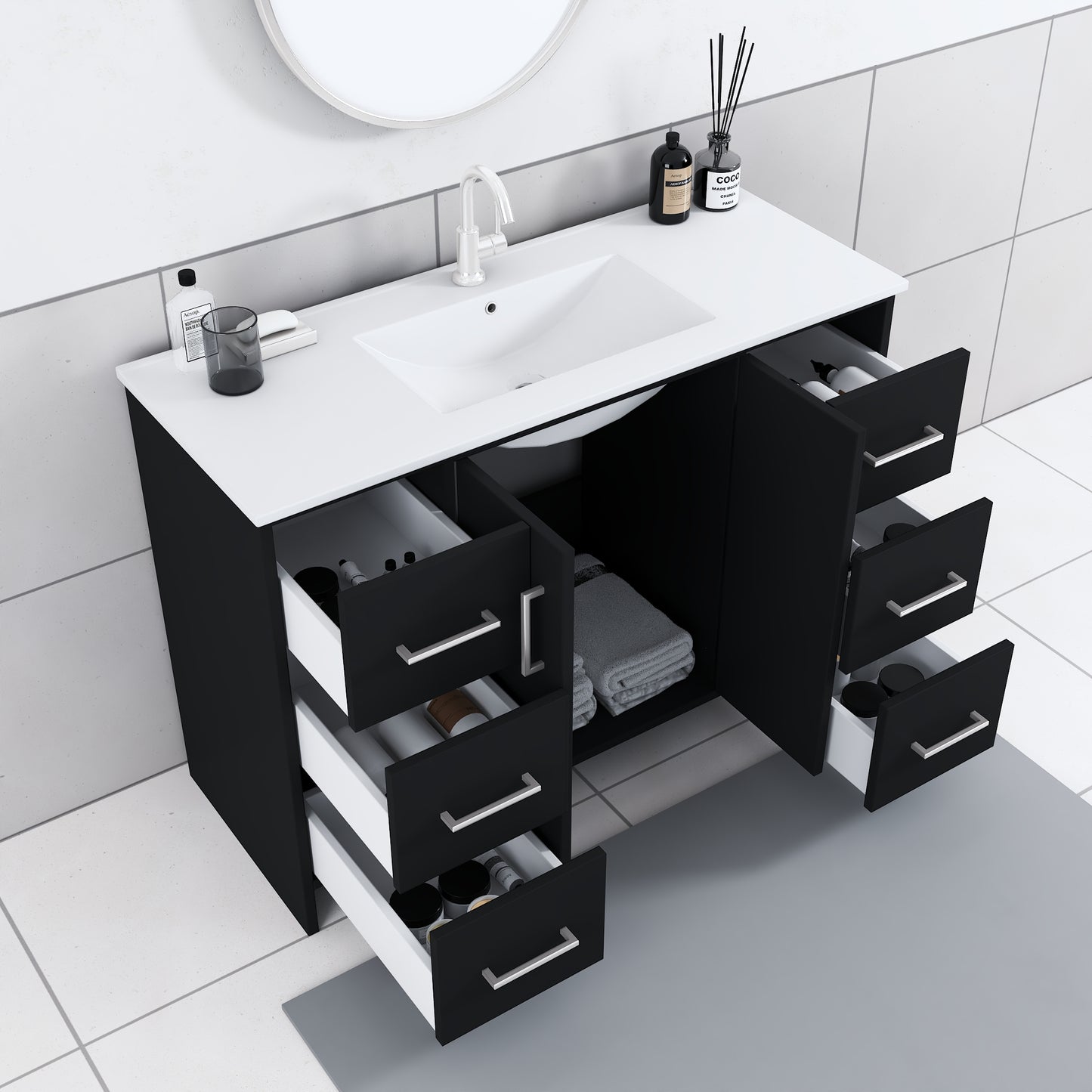 Norway 48" Bathroom Vanity with Counter top