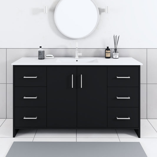 Norway 60" Single Sink Bathroom Vanity with Counter top
