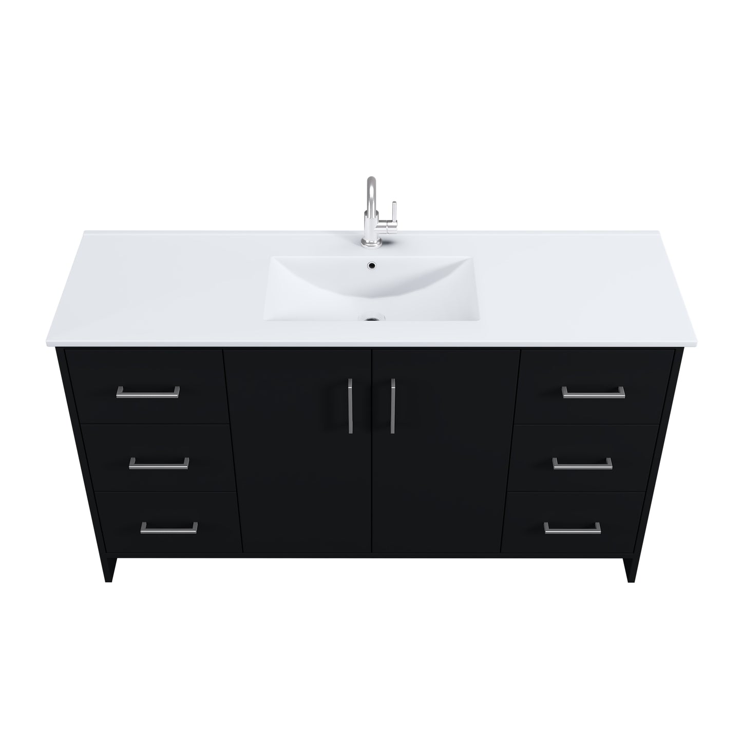 Norway 60" Single Sink Bathroom Vanity with Counter top