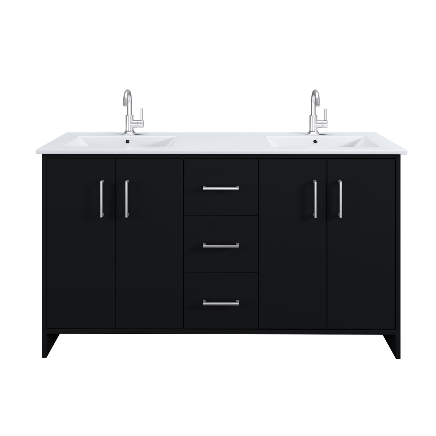 Norway 60" Double Sink Bathroom Vanity with Counter top