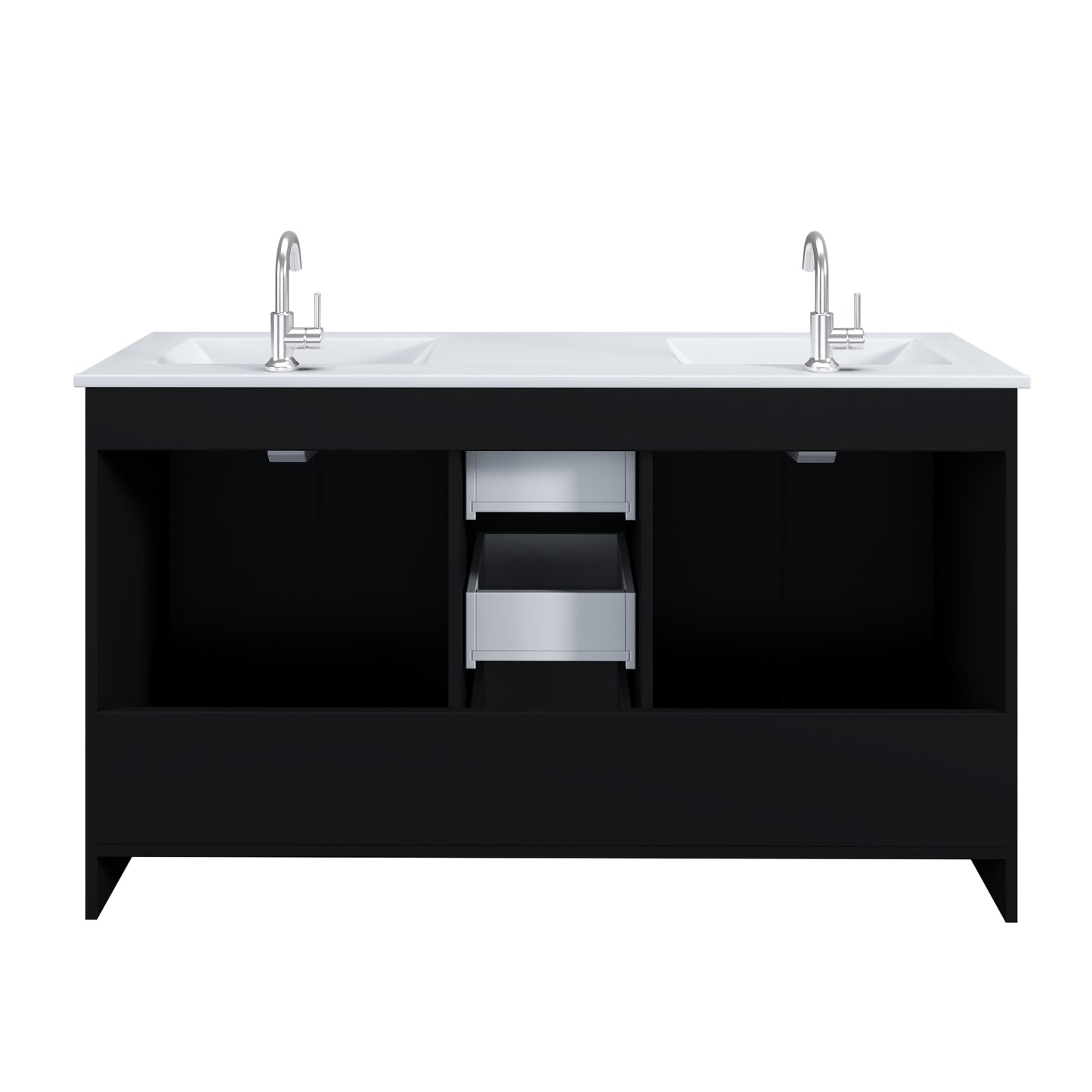 Norway 60" Double Sink Bathroom Vanity with Counter top