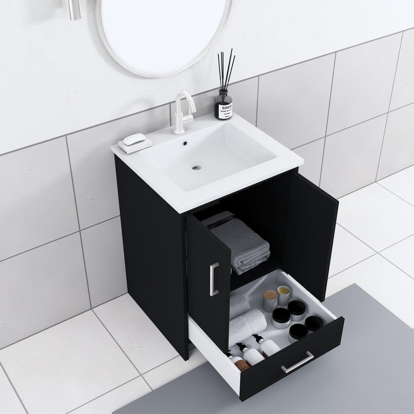 Norway 24" Bathroom Vanity with Counter top
