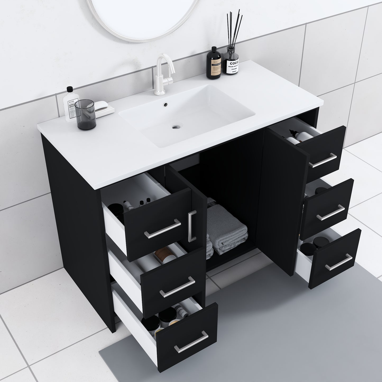 Norway 48" Bathroom Vanity with Counter top