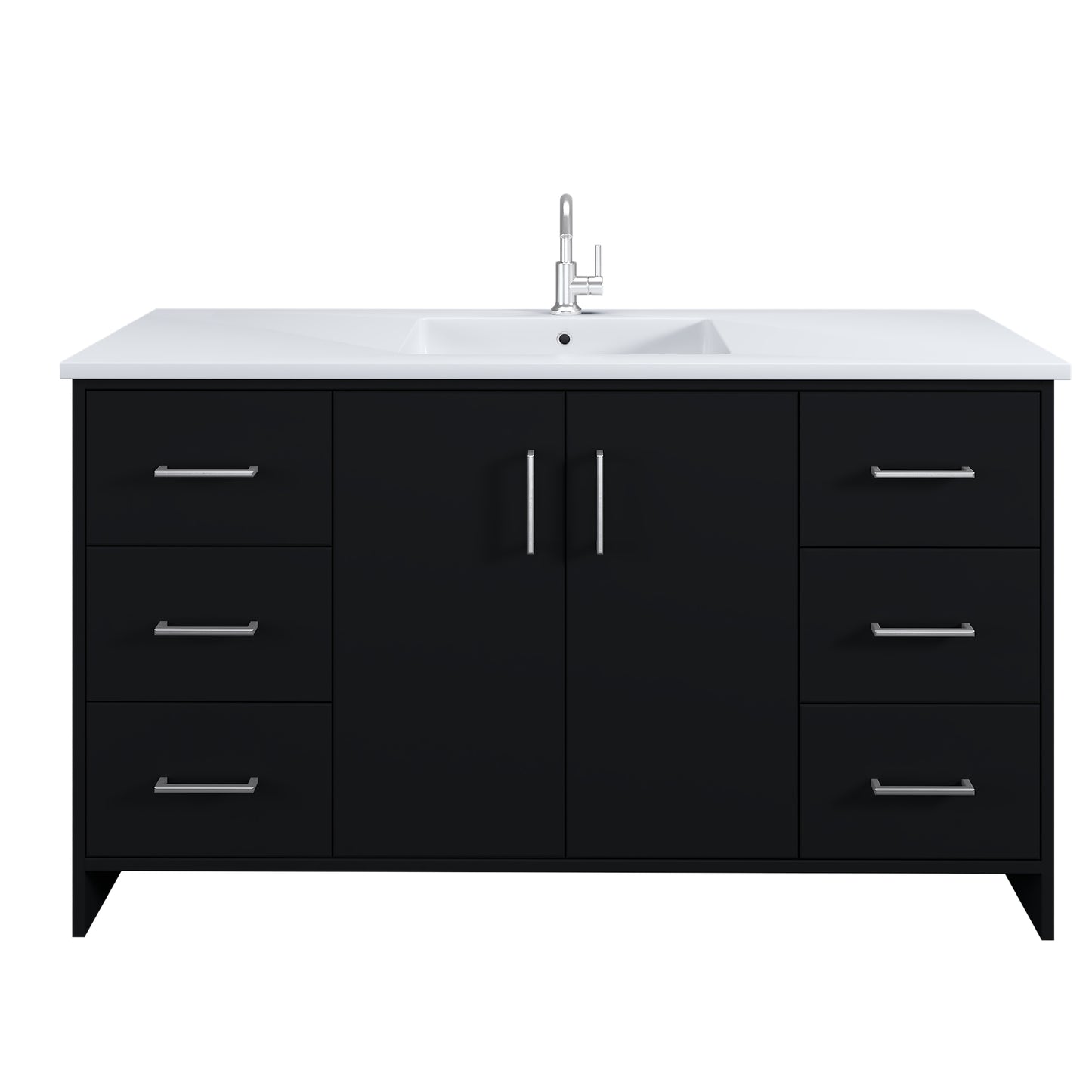 Norway 60" Single Sink Bathroom Vanity with Counter top