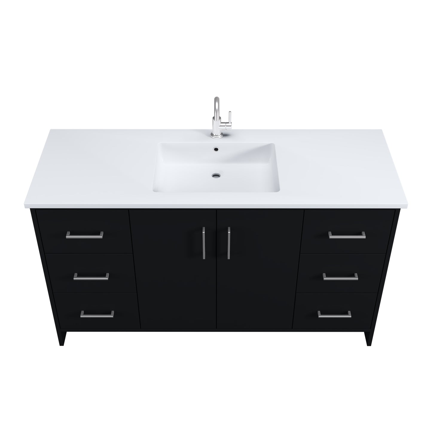 Norway 60" Single Sink Bathroom Vanity with Counter top
