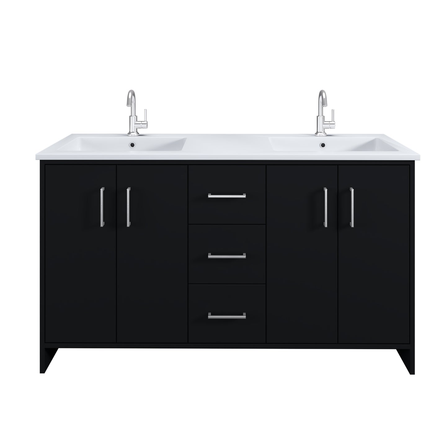 Norway 60" Double Sink Bathroom Vanity with Counter top
