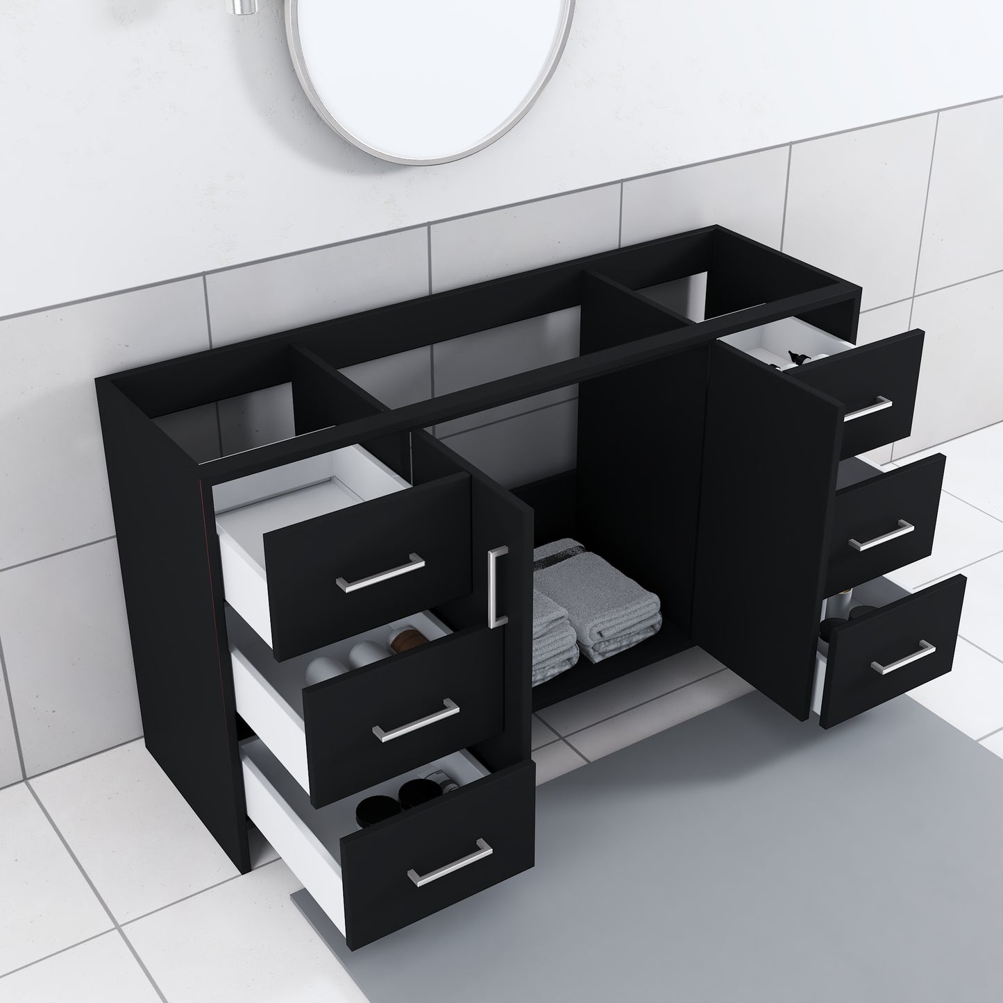 Norway 60" Single Sink Bathroom Vanity Cabinet Only