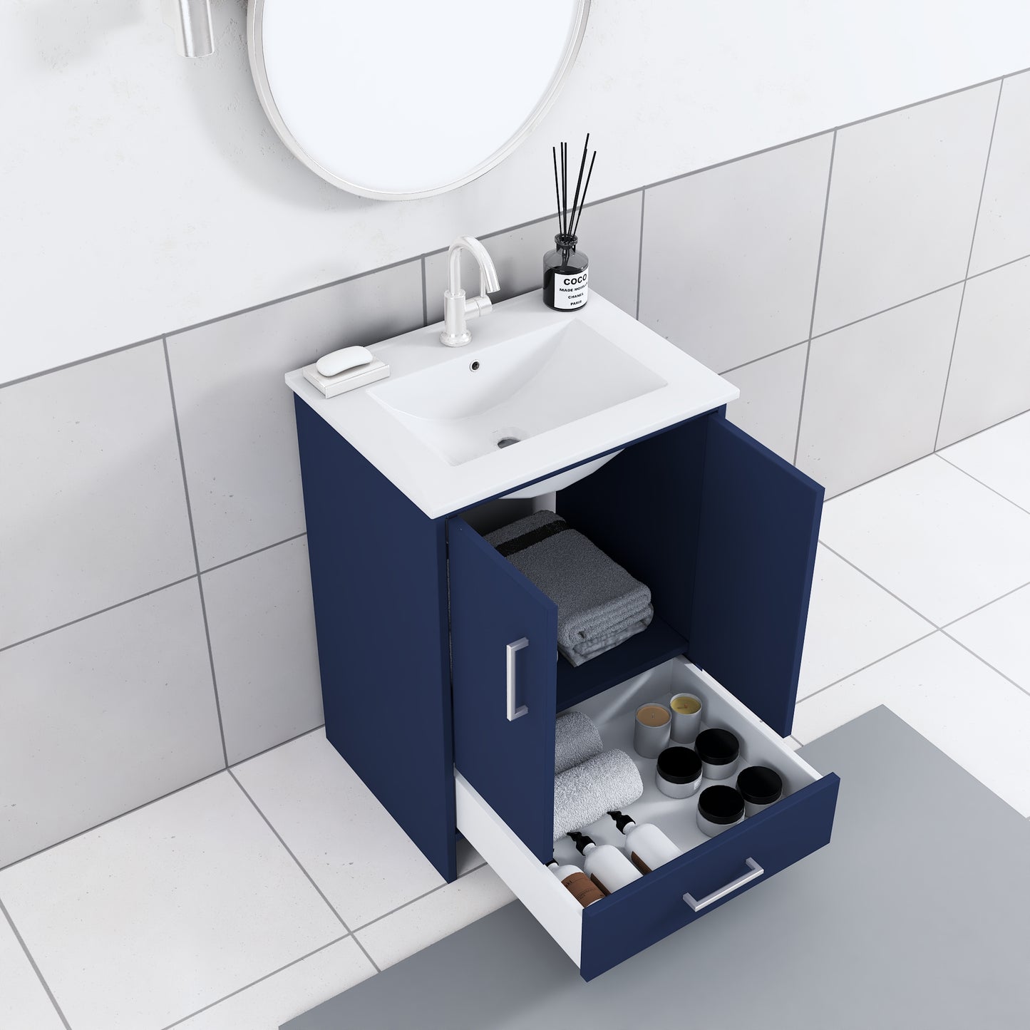 Norway 24" Bathroom Vanity with Counter top