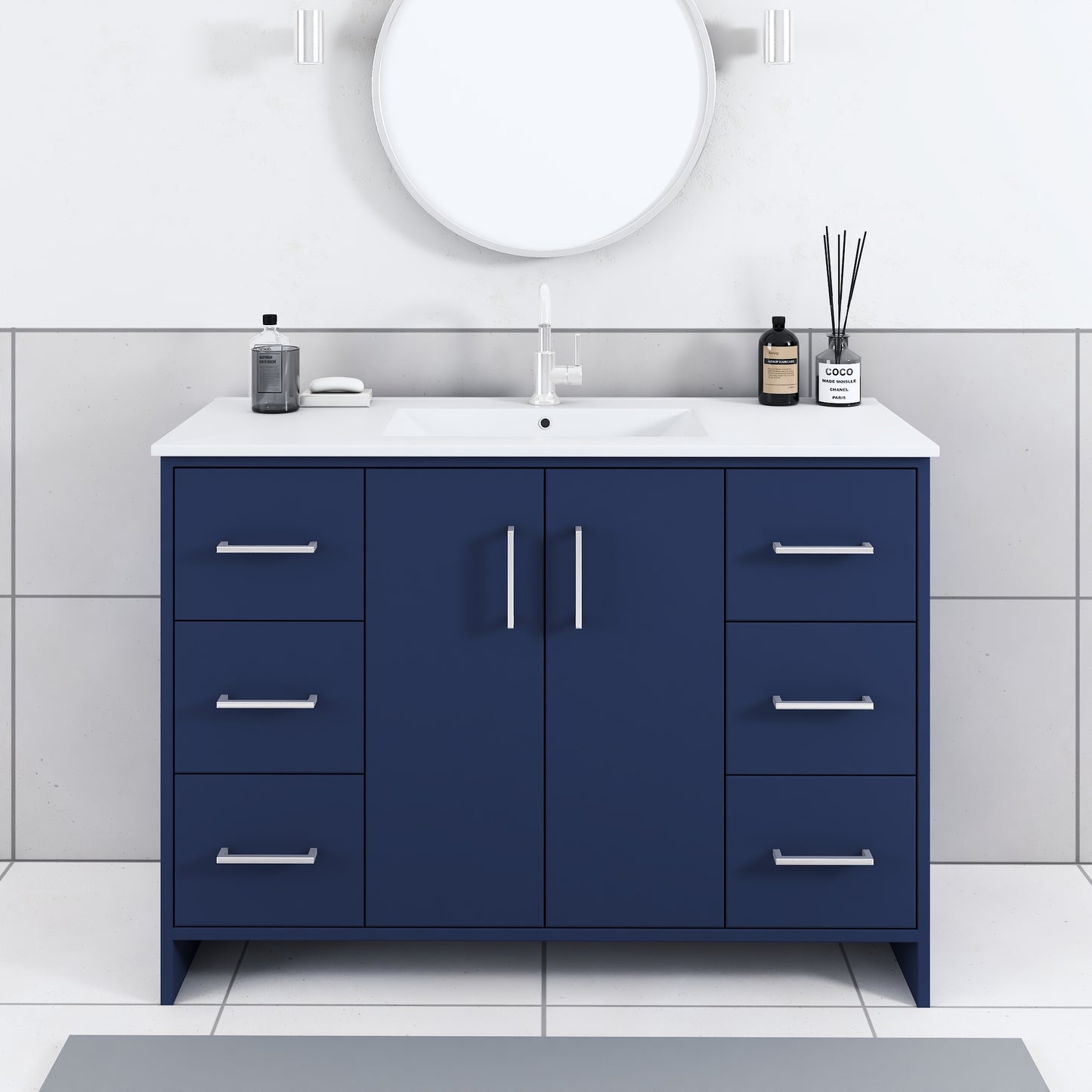 Norway 48" Bathroom Vanity with Counter top