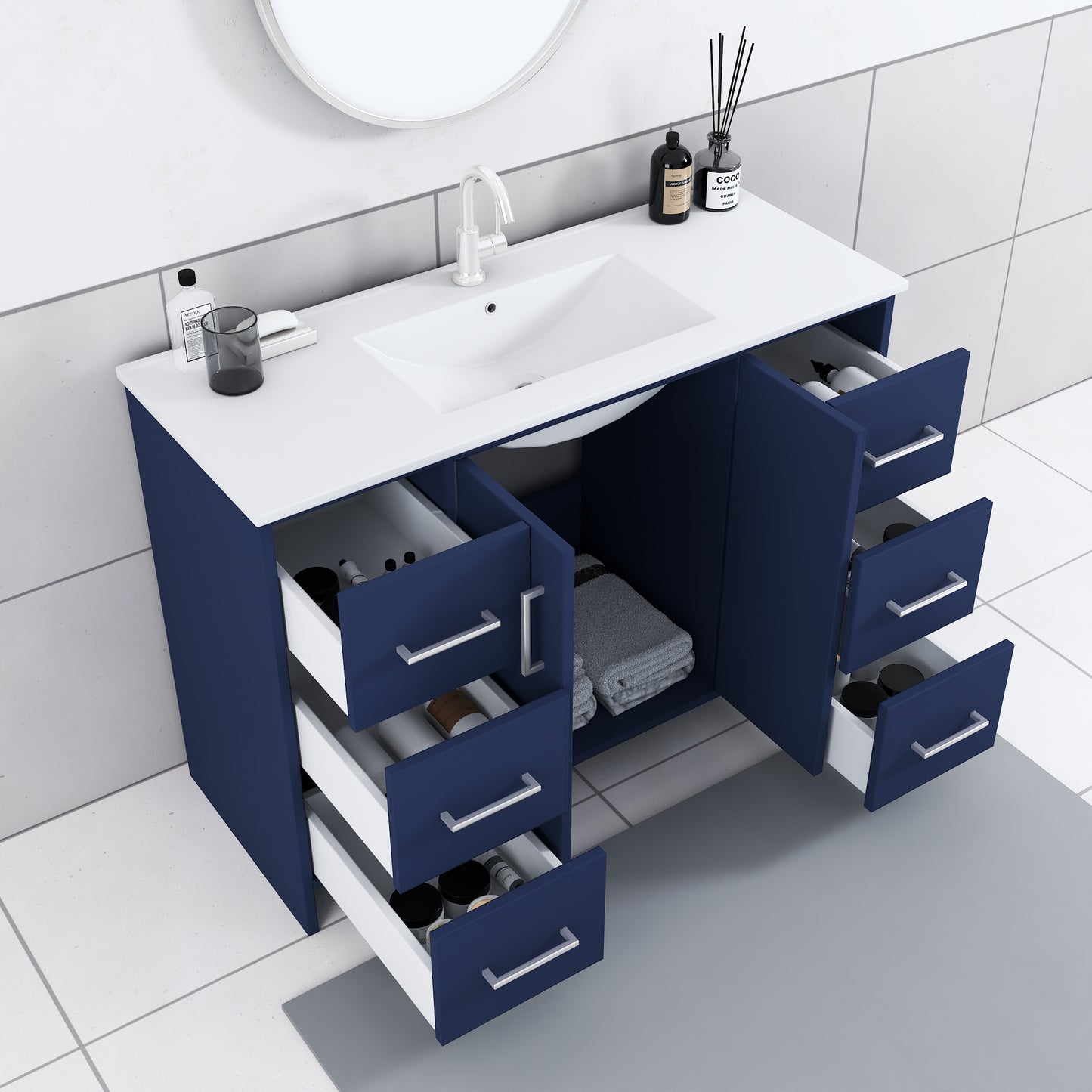 Norway 48" Bathroom Vanity with Counter top