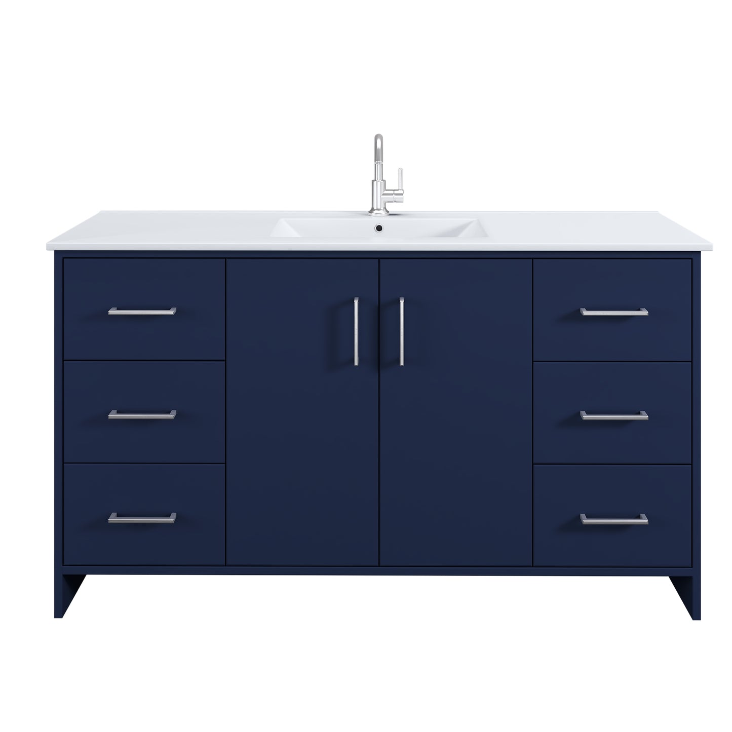 Norway 60" Single Sink Bathroom Vanity with Counter top