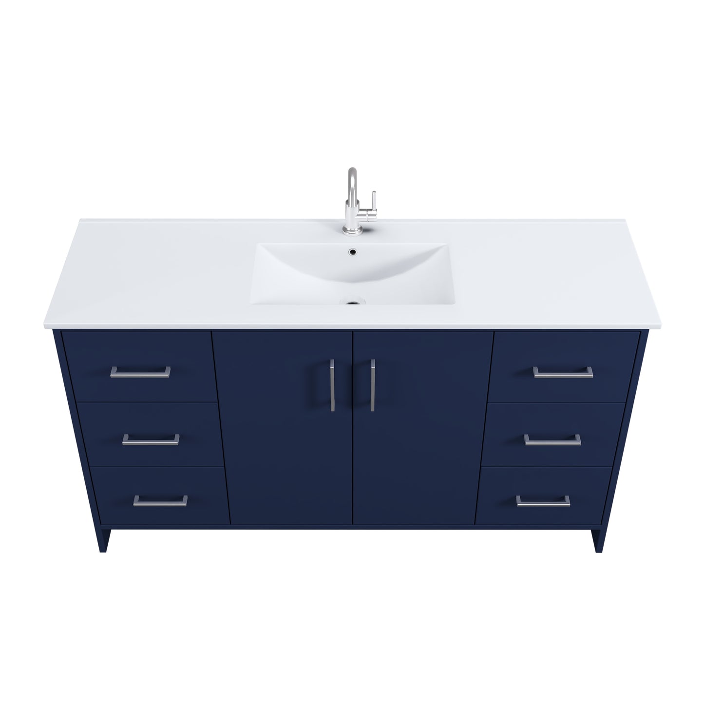 Norway 60" Single Sink Bathroom Vanity with Counter top