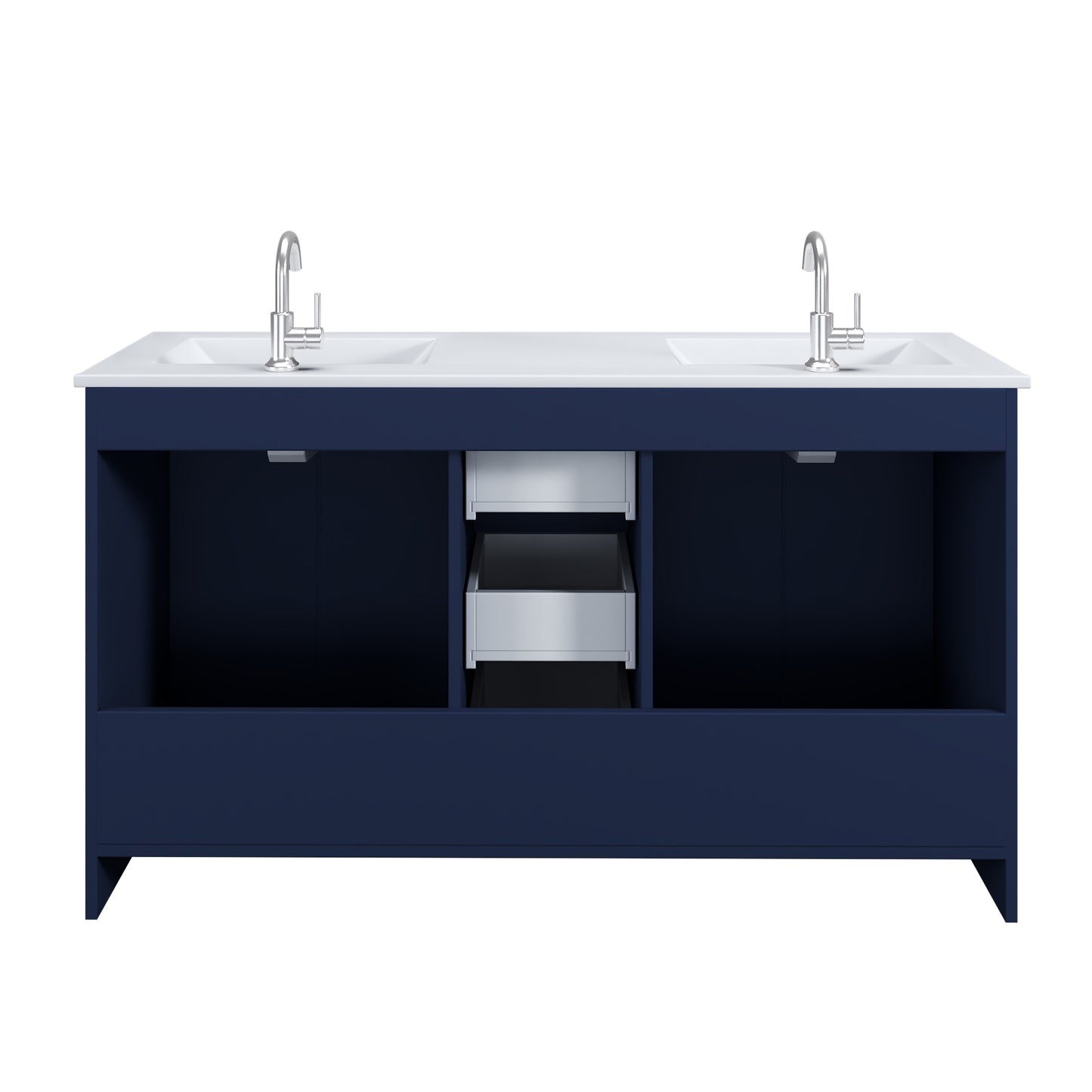 Norway 60" Double Sink Bathroom Vanity with Counter top