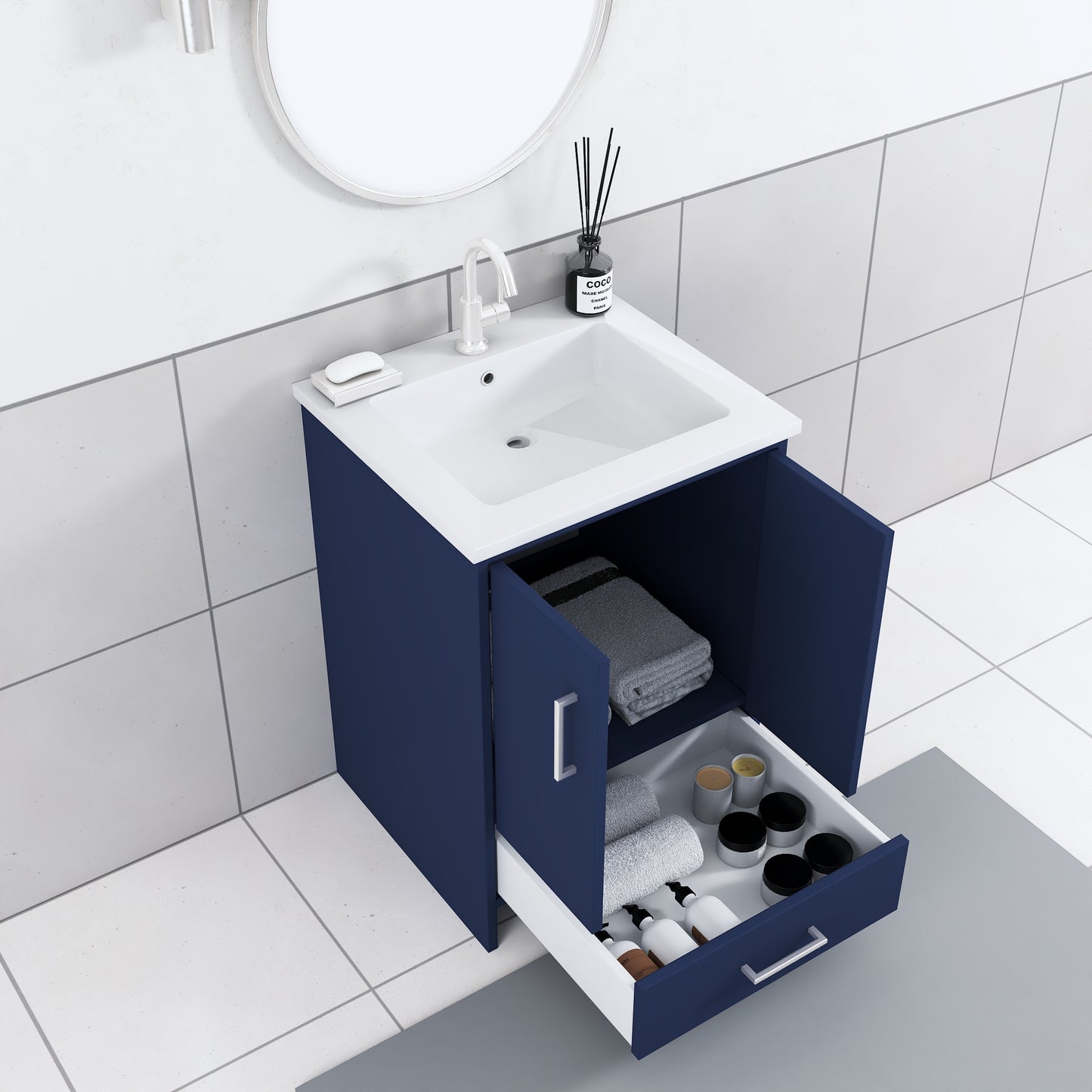Norway 24" Bathroom Vanity with Counter top