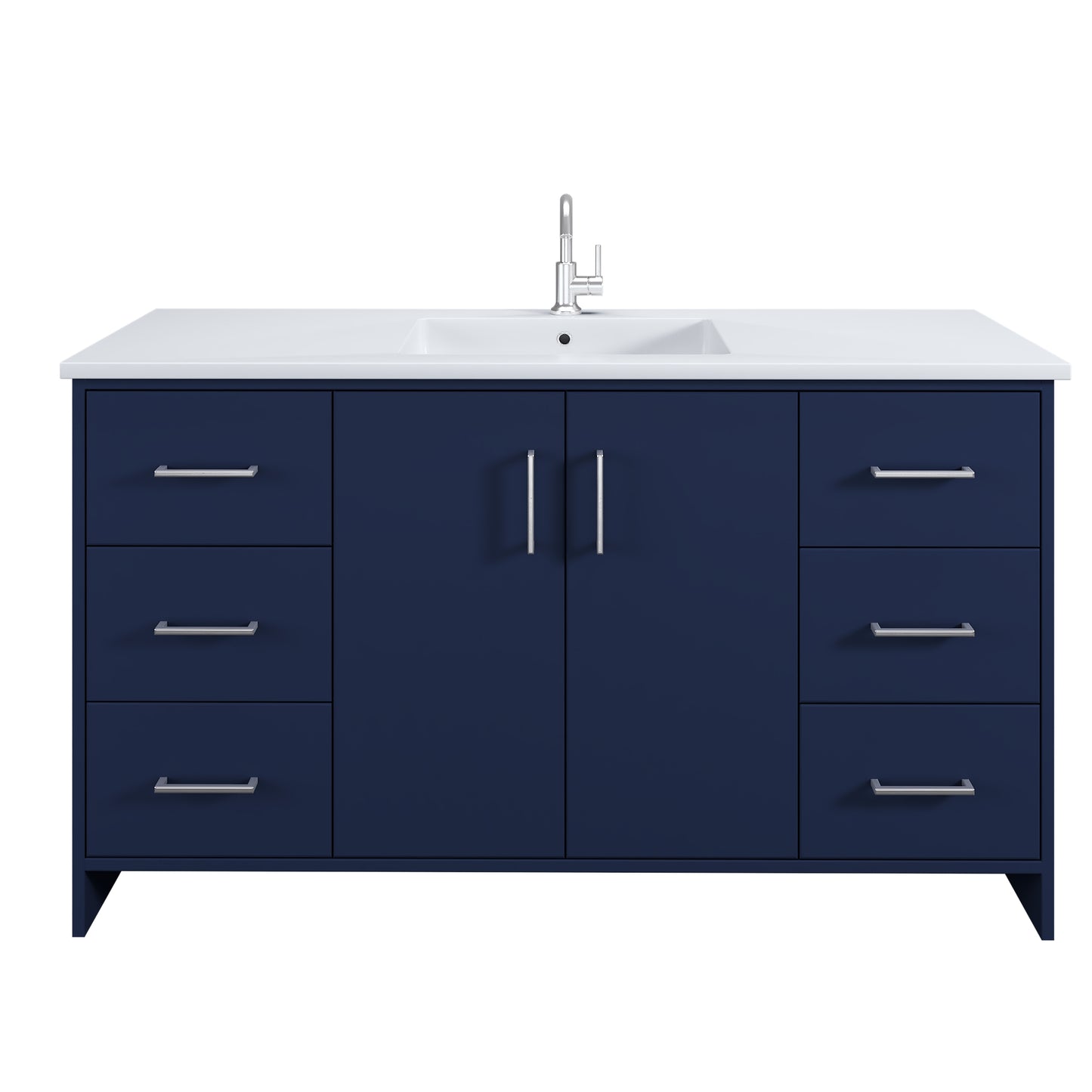 Norway 60" Single Sink Bathroom Vanity with Counter top