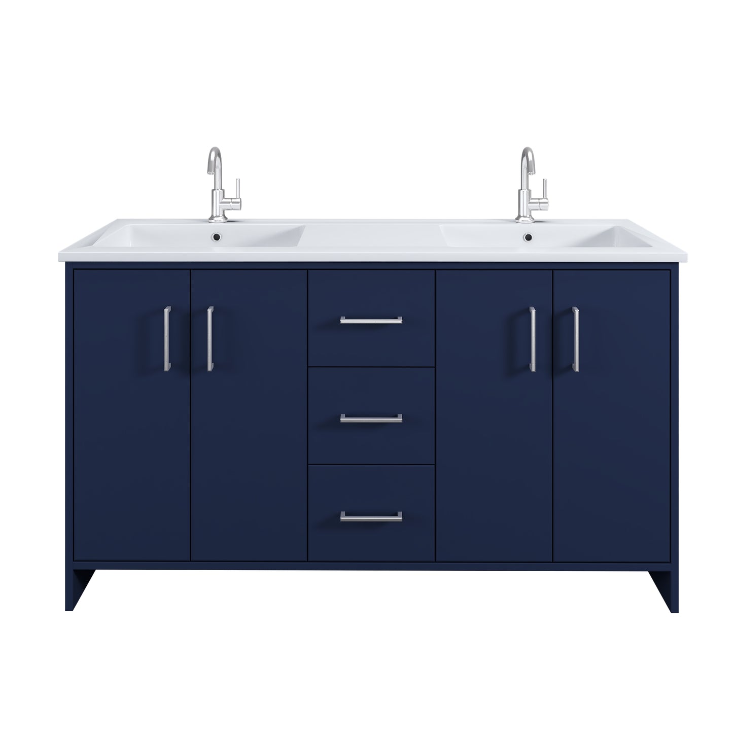 Norway 60" Double Sink Bathroom Vanity with Counter top