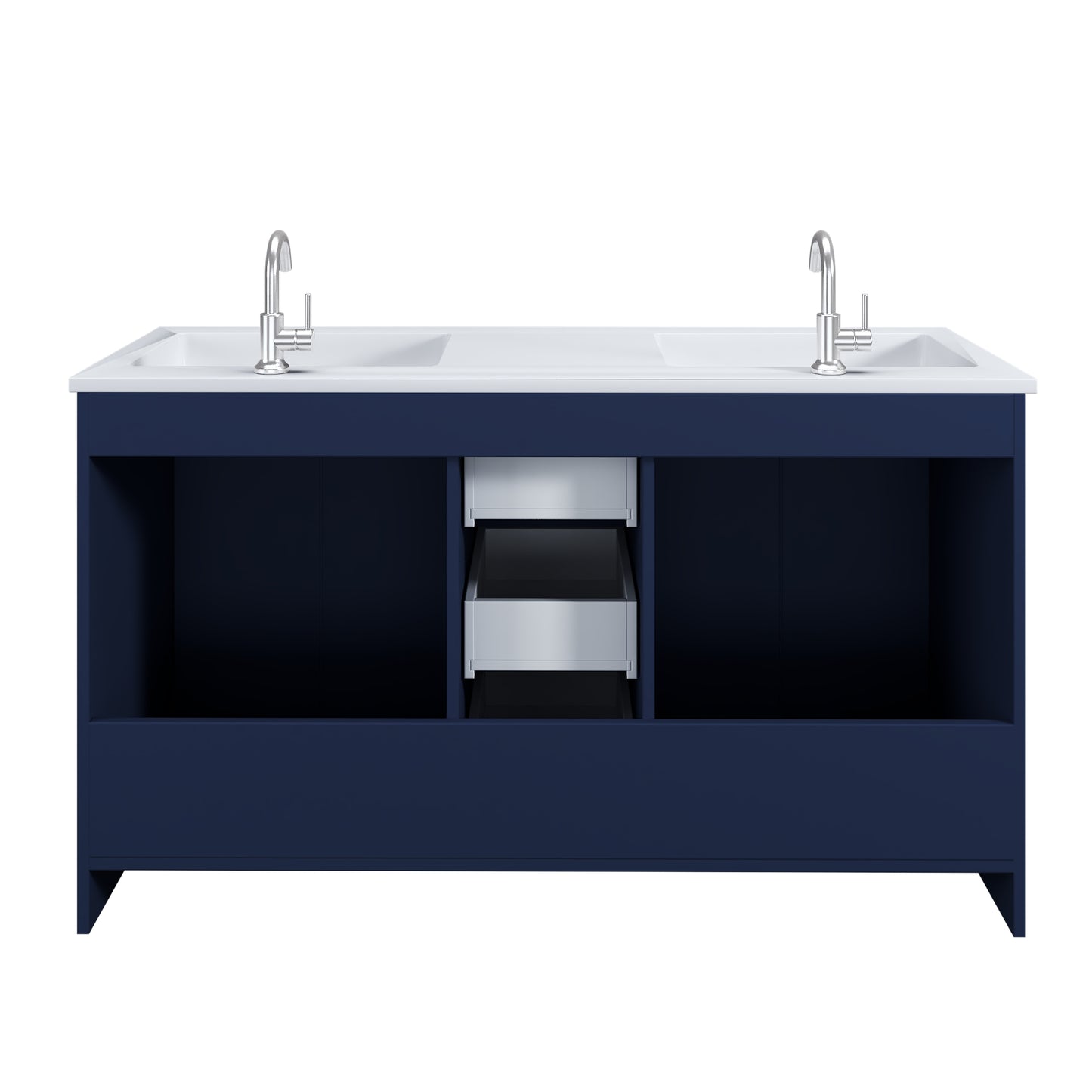 Norway 60" Double Sink Bathroom Vanity with Counter top