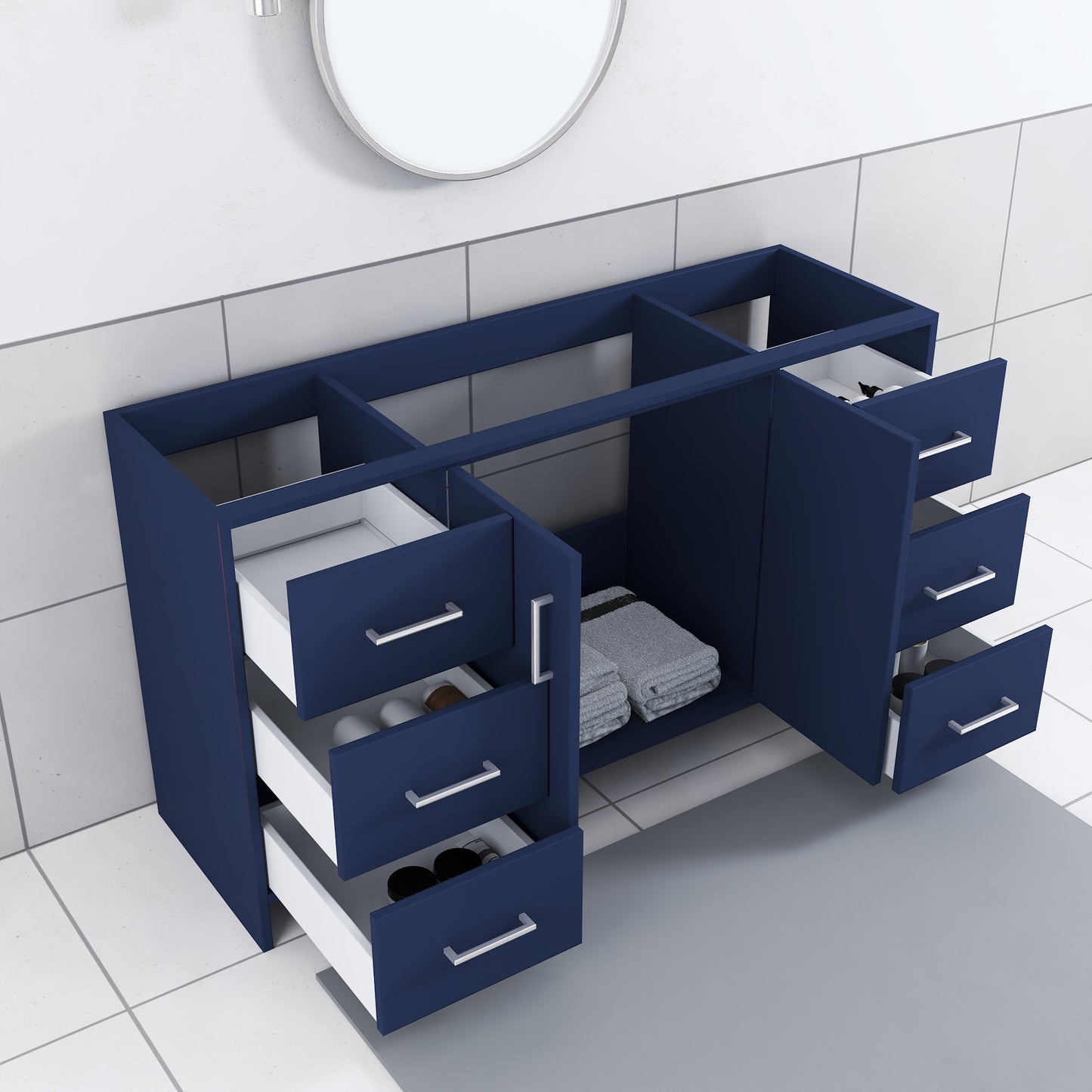 Norway 60" Single Sink Bathroom Vanity Cabinet Only