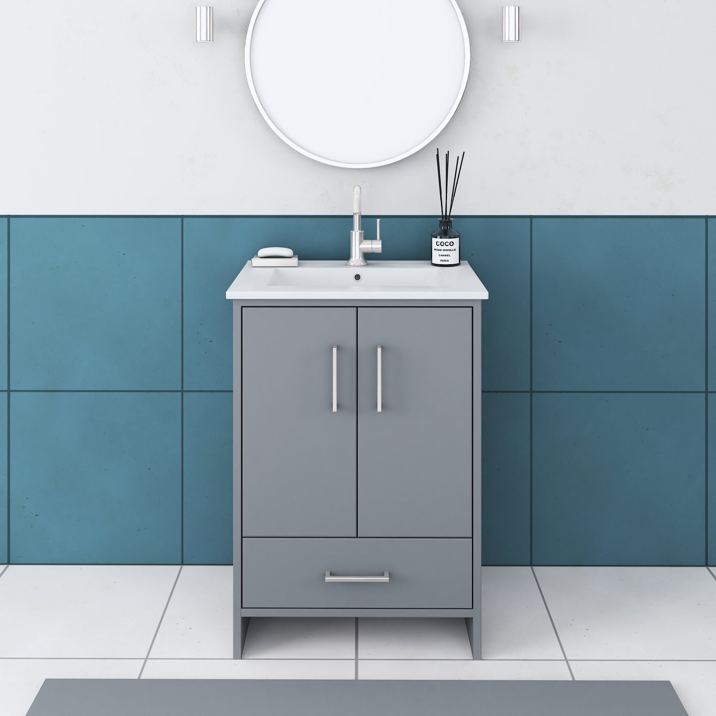 Norway 24" Bathroom Vanity with Counter top