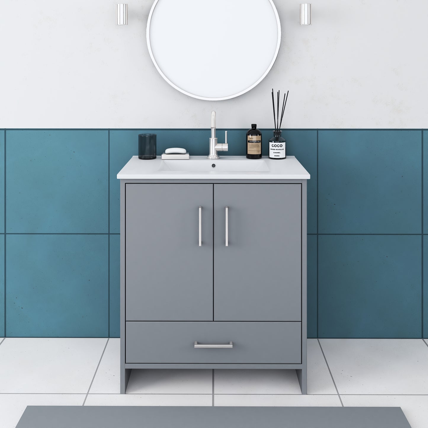 Norway 30" Bathroom Vanity with Counter top