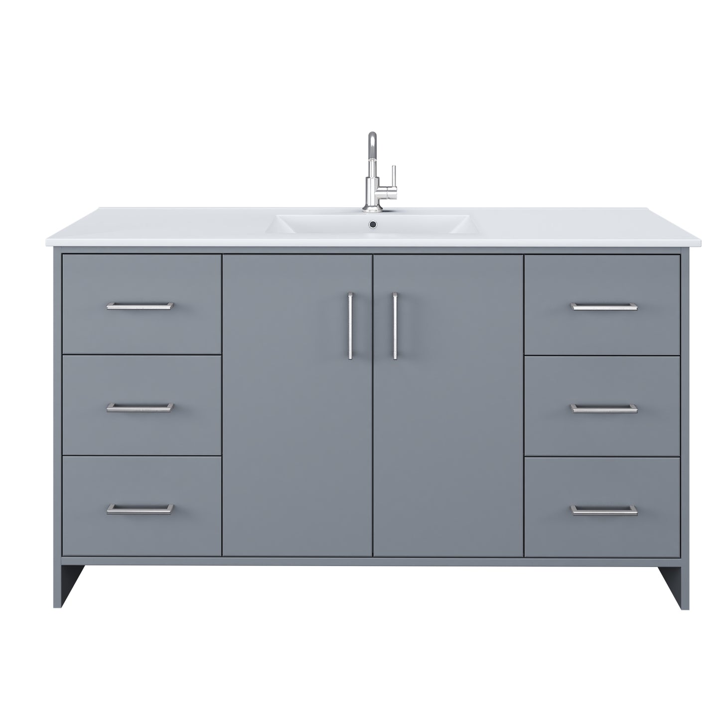 Norway 60" Single Sink Bathroom Vanity with Counter top