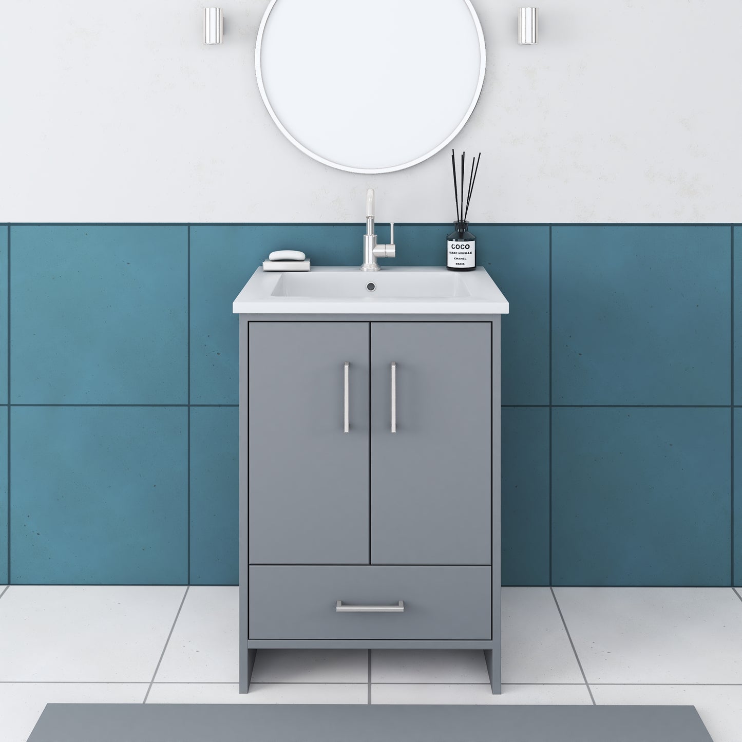 Norway 24" Bathroom Vanity with Counter top