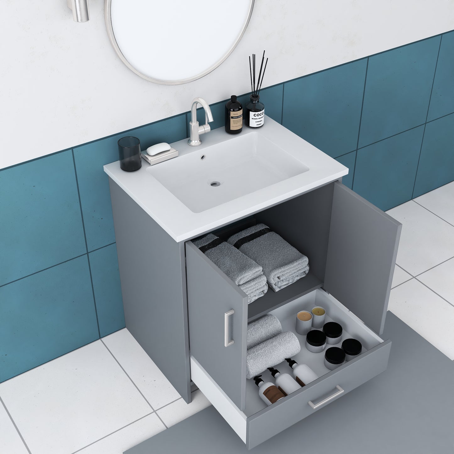 Norway 30" Bathroom Vanity with Counter top