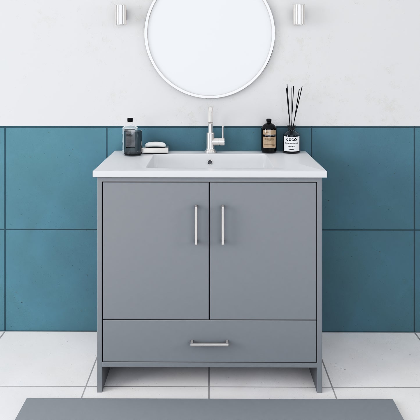 Norway 36" Bathroom Vanity with Counter top
