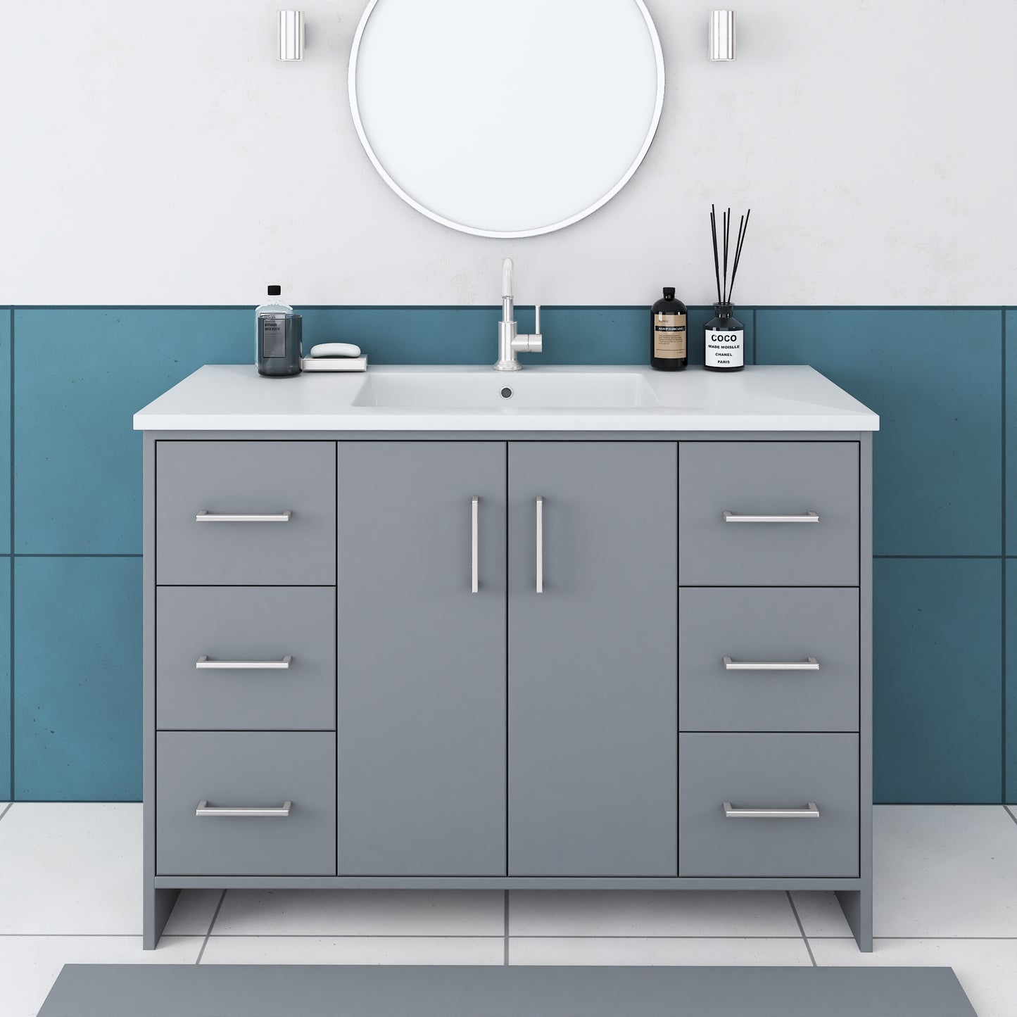 Norway 48" Bathroom Vanity with Counter top