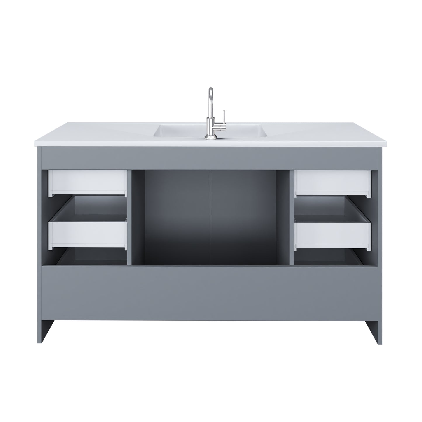 Norway 60" Single Sink Bathroom Vanity with Counter top