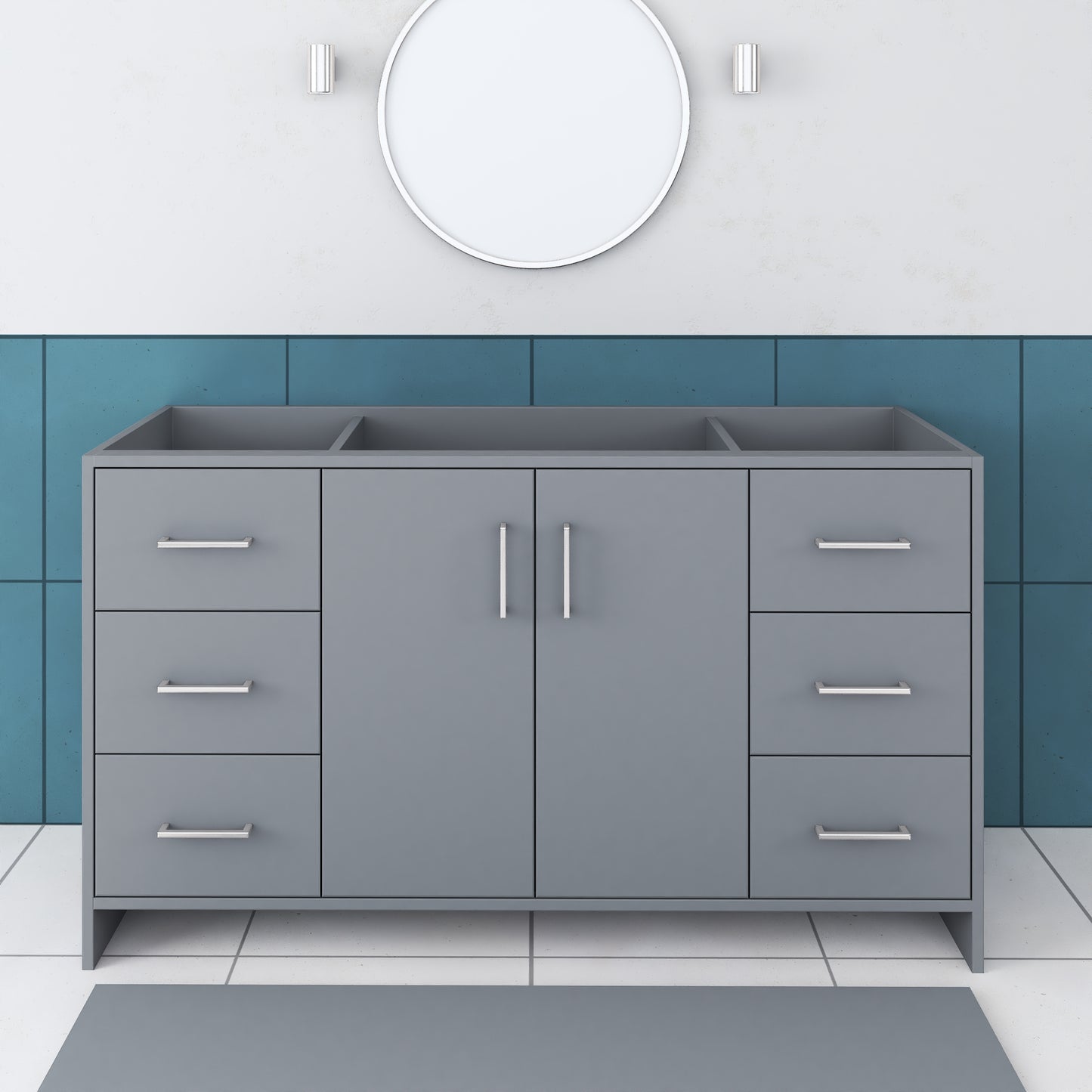Norway 60" Single Sink Bathroom Vanity Cabinet Only