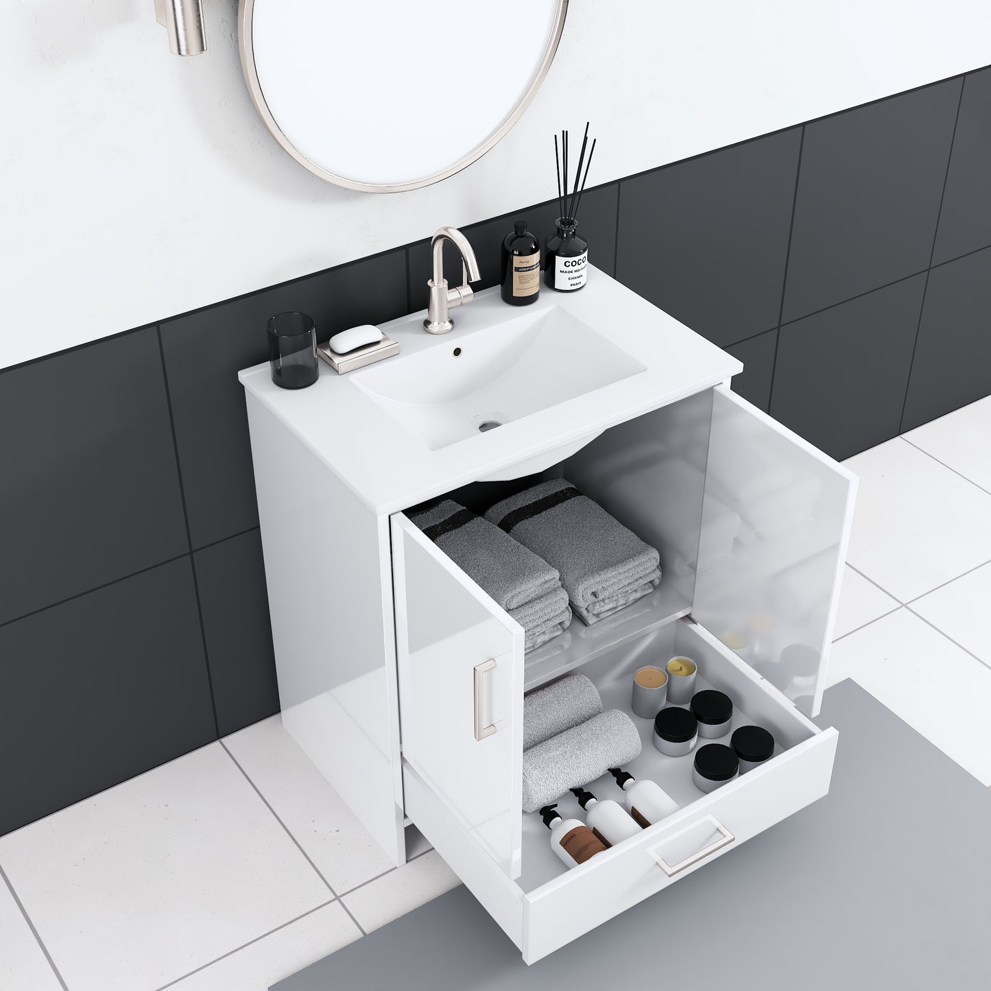Norway 30" Bathroom Vanity with Counter top