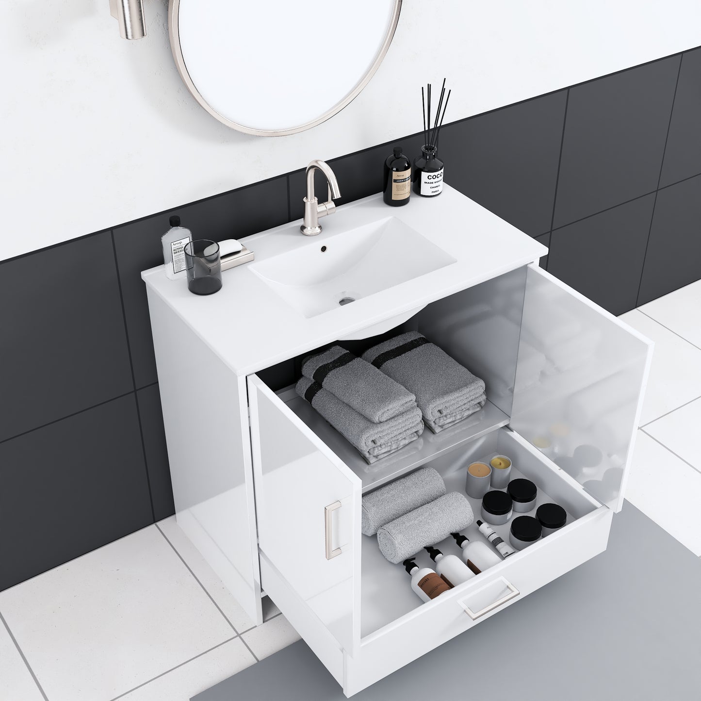 Norway 36" Bathroom Vanity with Counter top