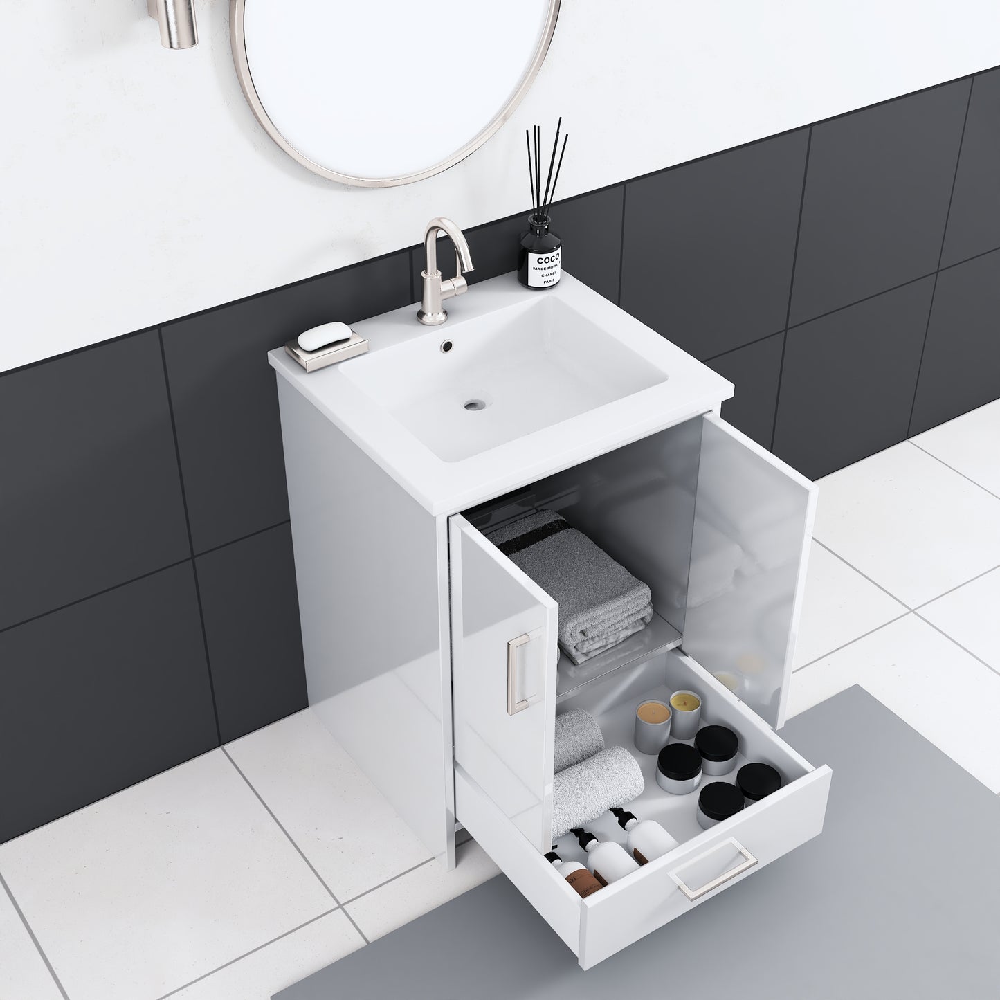 Norway 24" Bathroom Vanity with Counter top