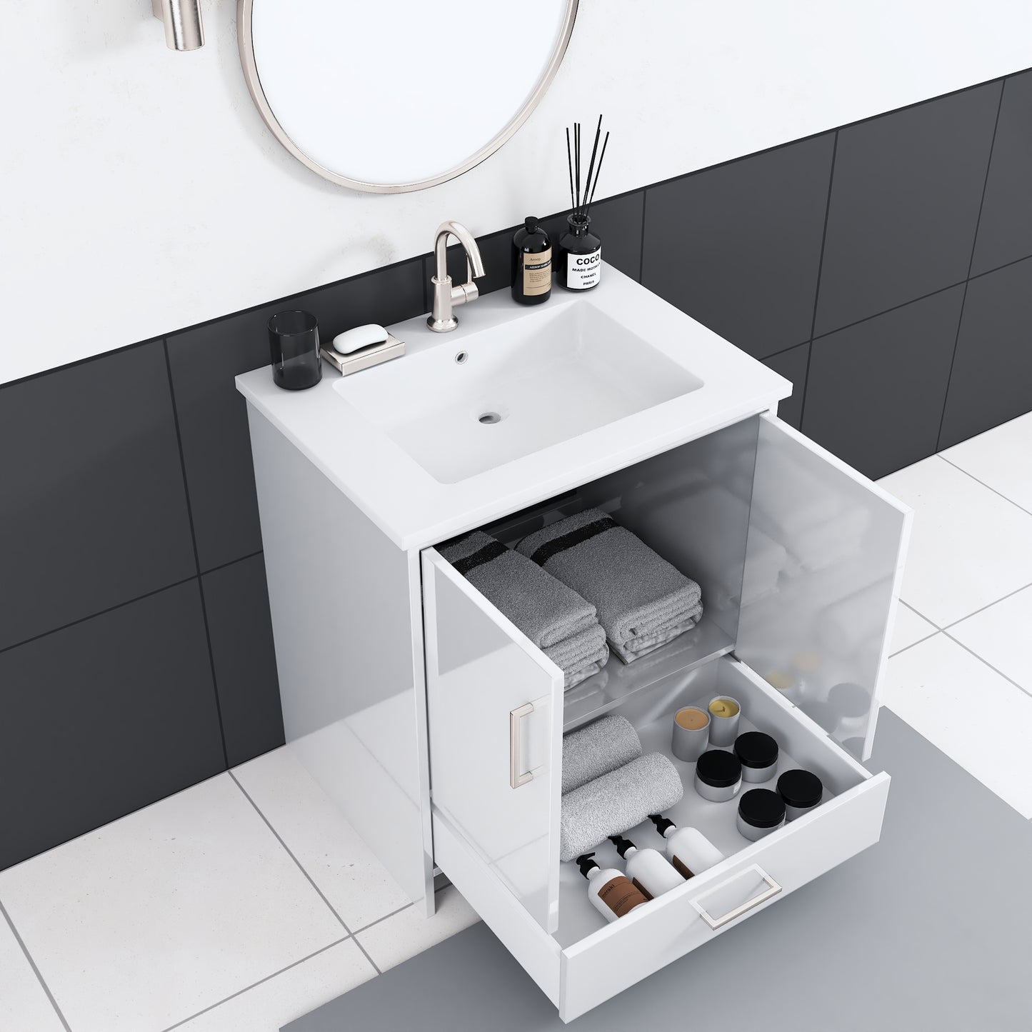 Norway 30" Bathroom Vanity with Counter top