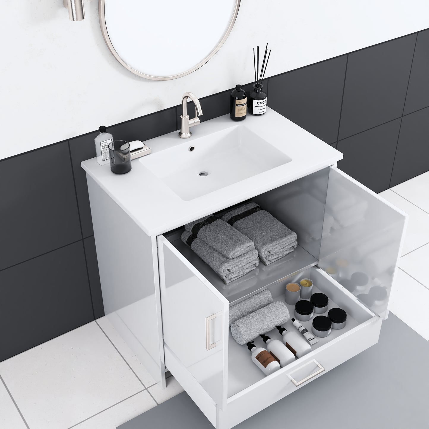 Norway 36" Bathroom Vanity with Counter top